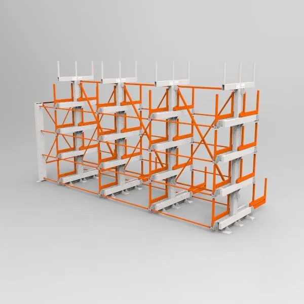 4 Level Roll Out Cantilever Rack